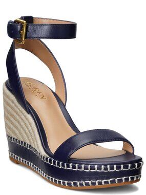 Lauren Ralph Lauren Hilarie Wedge Sandals Open Toe Black
